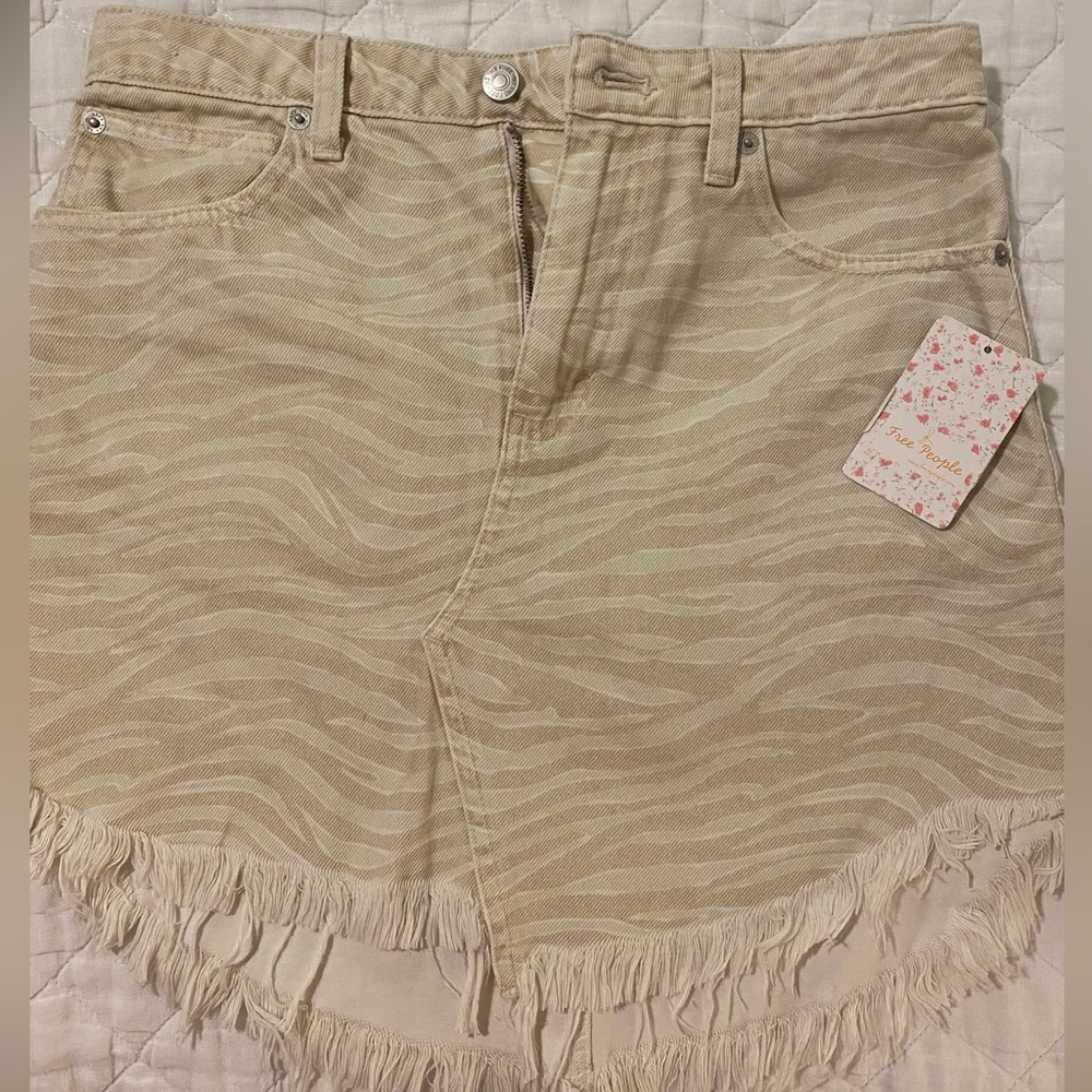 NWT Free People Denim Skirt